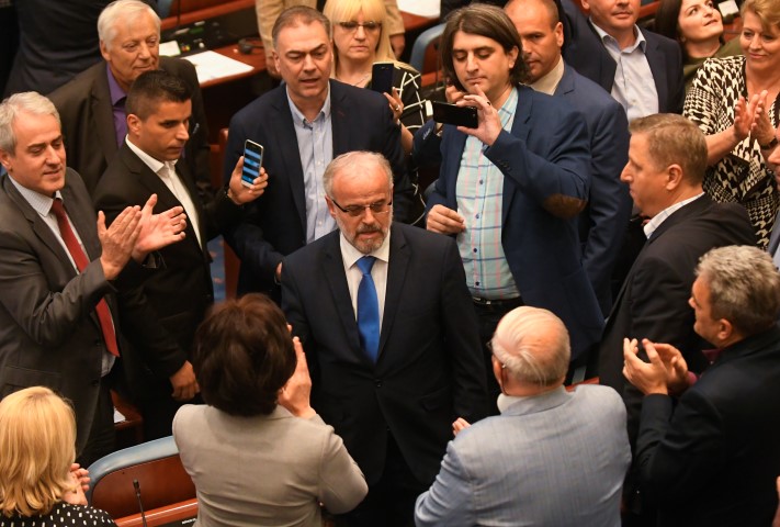 Social Democratic Union of Macedonia with Albanian parties have elected new President of the Parliament Talat Dzaferi