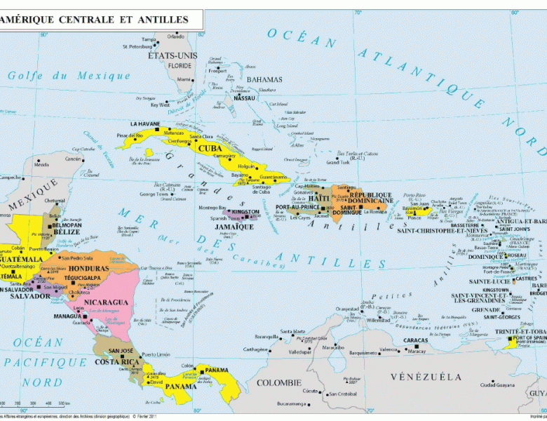 La politique extérieure de la France en Amérique centrale et dans les Caraïbes de 1990 à nos jours